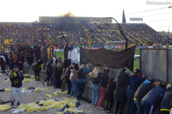 Nirgends Platz beim Clásico Almirante Brwon gegen Morón im Juni 2022