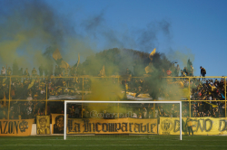 Intro beim Federal-A-Halbfinale zwischen Deportivo Madryn und Alvarado im Estadio Abel Sastre, Puerto Madryn, Mai 2019