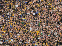 Rosario Central-Fans beim Clásico gegen Newell's, Estadio Gigante de Arroyito, September 2019
