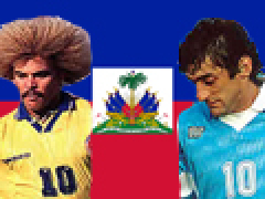 Francescoli und Valderrama Benefizspiel für Haiti