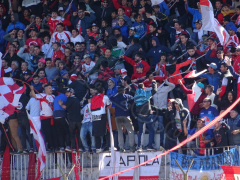 Lujan-Fans beim Clásico gegen L.N. Alem, September 2019
