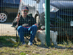 Beim Regionalmeisterschaftsspiel Río de la Mano - Manuel Cuyul im Estadio Francisco Bermúdez, Punta Arenas, März 2017