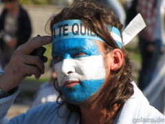 Enttäuschter argentinischer Fan nach dem WM-Aus