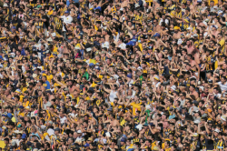 Rosario Central-Fans beim Clásico gegen Newell's, Estadio Gigante de Arroyito, September 2019