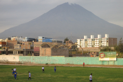 Estadio Arturo Díaz Huertain von Cerro Colorado (Arequipa) bei einem Copa-Peru-Spiel