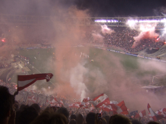 Intro beim Copa-Sudamericana-Finalhinspiel Estudiantes - Internacional in La Plata, November 2008